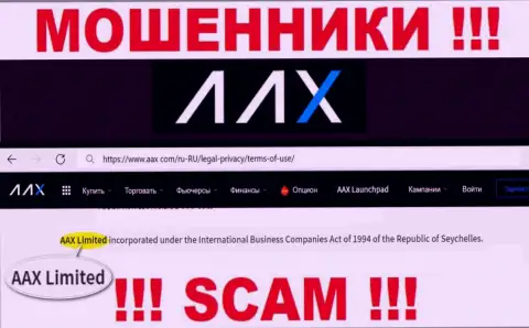 Информация о юр лице мошенников ААХ Ком