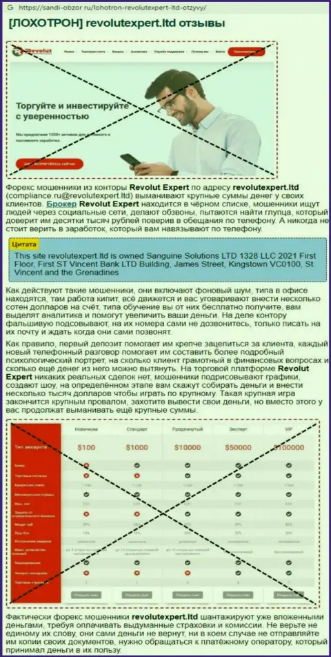 RevolutExpert - это однозначно МОШЕННИКИ !!! Обзор конторы
